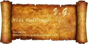 Vizi Gyöngyi névjegykártya