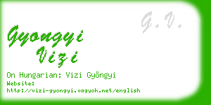 gyongyi vizi business card