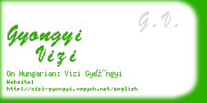 gyongyi vizi business card